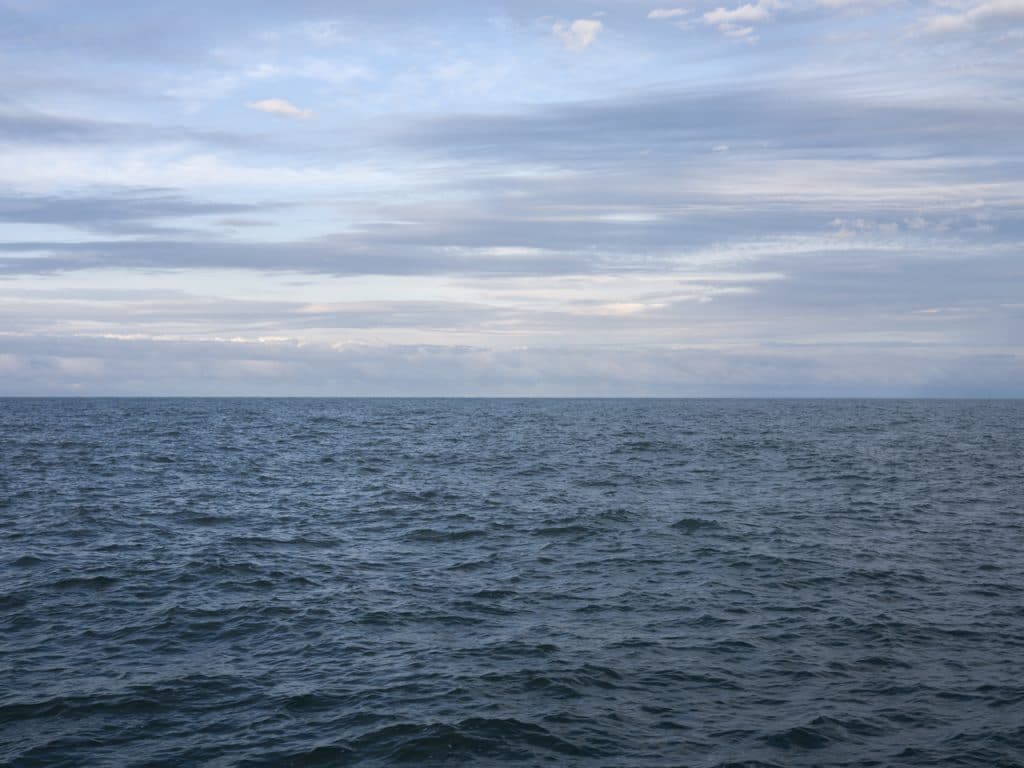 Blue Lake Dawn on Lake Michigan early in the morning