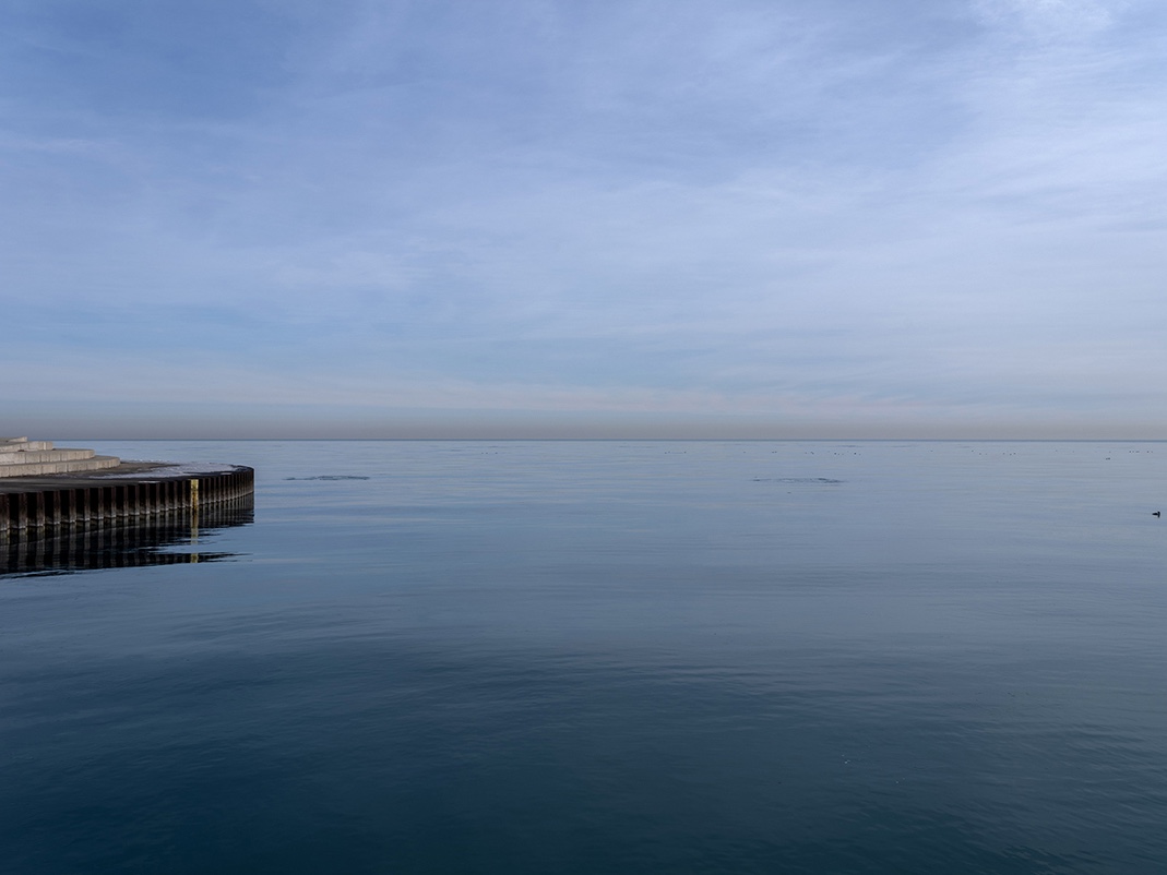 The lake is at rest on a recent spring morning in this new photograph from The Shore edition. The Shore, is an edition of fine art photography featuring Lake Michigan and the landscapes that it adjoins.