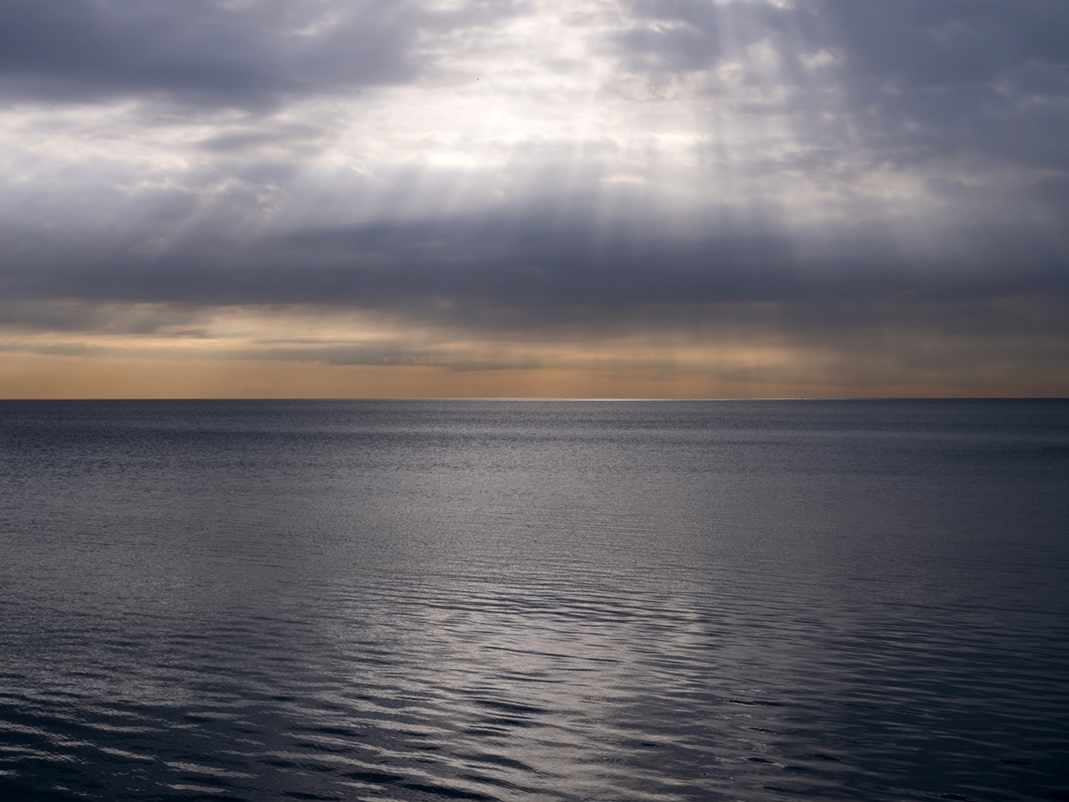 While not an ocean, Lake Michigan can often evoke many of the same feelings found within the lines of this work by Kelly. This photograph is from the Lake Series, March 28th, 2024.