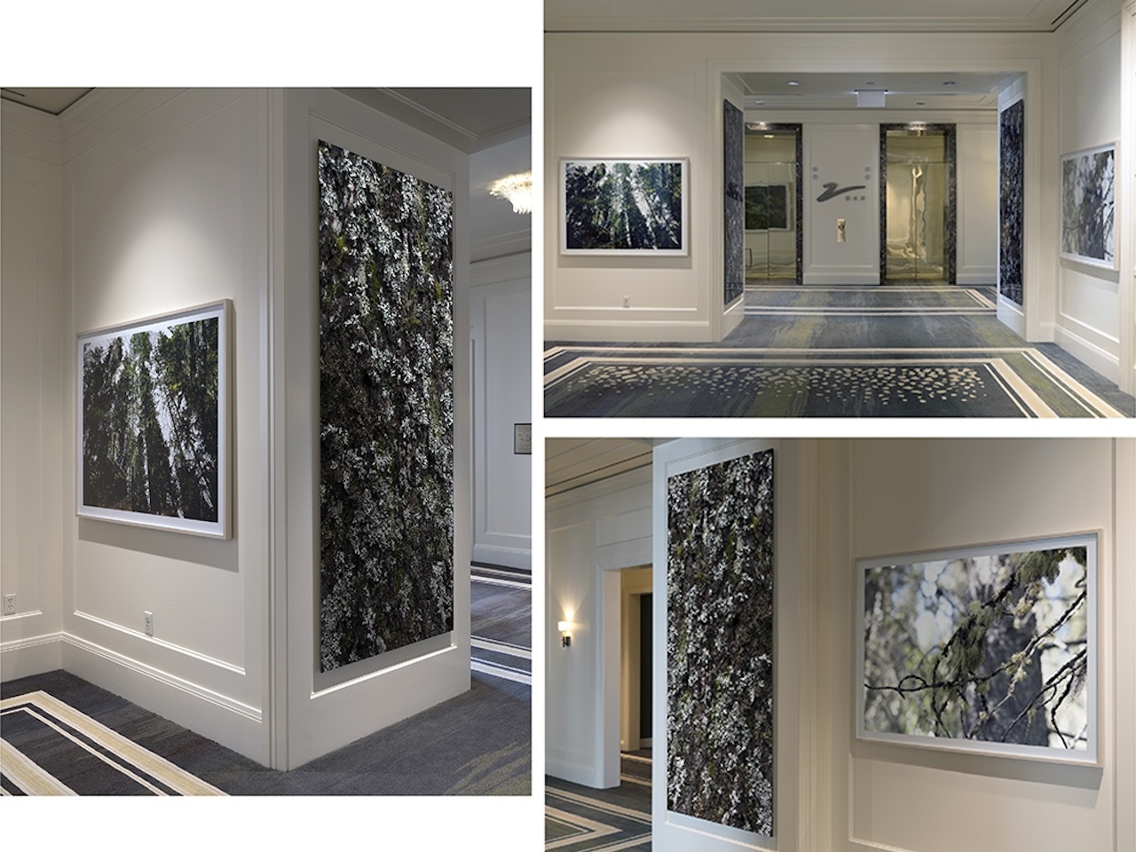 The Impossibility of Place was an exhibition of photographs by Lincoln Schatz at the Peninsula Chicago in 2018. These are a trio of install photographs from the exhibition.