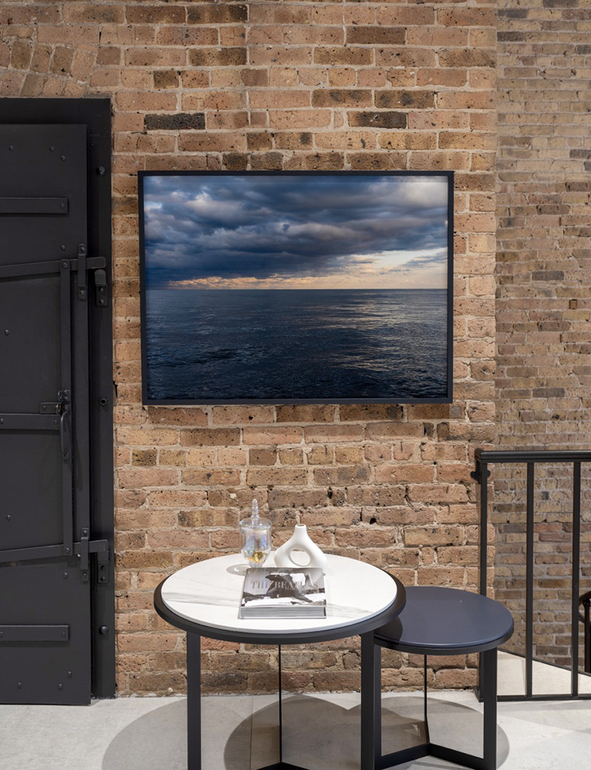 Lake Series, November 3rd, 2021 captures a lake storm building out over the water. Rain is beginning to fall near the left edge of the photograph as the sky transforms rapidly.