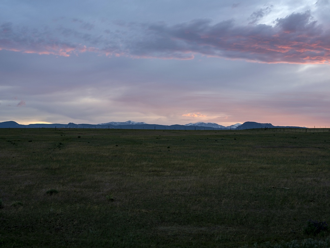 It’s dusk on a ranch outside of Buffalo, Wyoming in this photograph from the America: Buffalo, Wyoming edition.